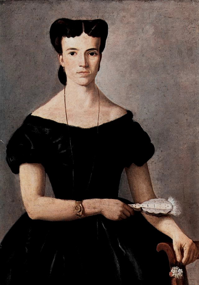 Signora con ventaglio